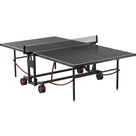 VEVOR Table de ping-pong pour le jeu de tennis de table professionnel, table de tennis de table pliable portable en aluminium toutes saisons avec filet a serrage rapide et grandes roues verrouillables (1/5)