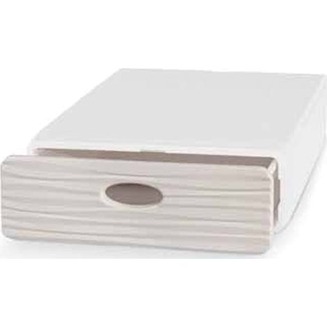 Tiroir MiniQbox en plastique 28x40x h 9cm – Accès facile avec tiroir coulissant – Pour rangement objets divers – Domoliving