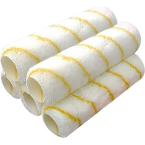 Rouleaux à peinture jaunes (lot de 5) Rouleaux à microfibres de 23 cm Pinceaux Rouleaux à peinture (1/5)
