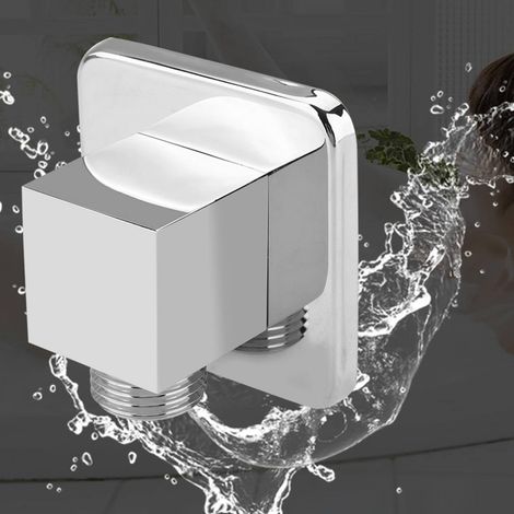Connecteur de Douche Mural, Connecteur en Laiton Massif avec Siphon Anti-Odeur et Grille Amovible G1/2 110 x 137 mm pour Salle de Bain, Cuisine (1/5)