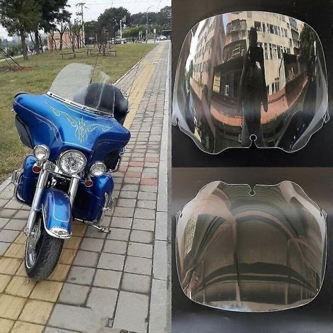 Pare-brise transparent 13 pouces pour moto Harley Touring Street Glide Electra Ultra Classic 1996-2013 (1/5)