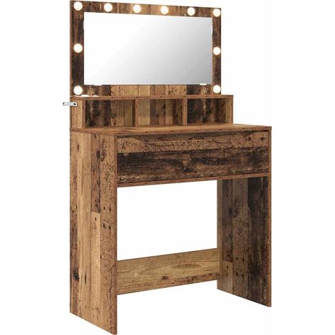 Maison Exclusive - Tavoli da Trucco per Camera da Letto con cassetto Legno vecchio