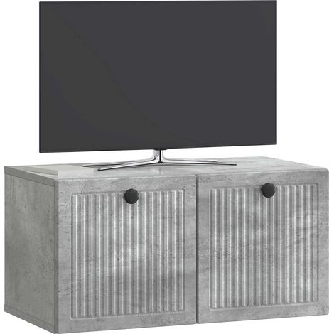 Maison Exclusive - Wandmontierter TV-Schrank Betongrau 59,5 x 31