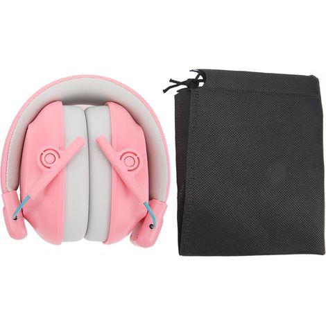 25DB Noise Reduction Earmuffs Noise Cancelling Headset Hearing Protection Ear Muffs for Shooting Mowing Pink