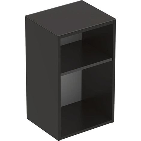Meuble latéral bas Geberit Smyle Square, sans porte: Largeur 36cm, Hauteur 60cm, Profondeur 29.9cm, Gris velouté / Laqué mat
