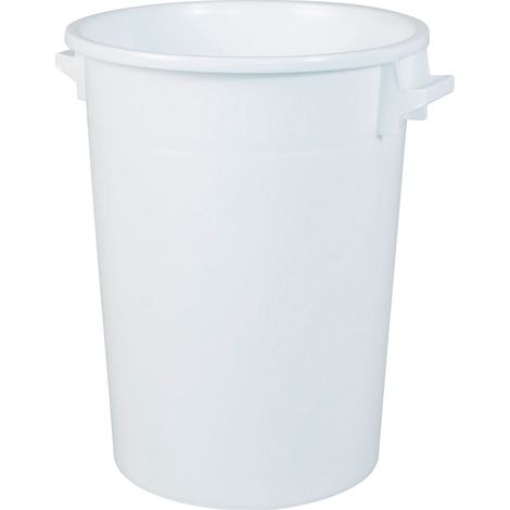 BRB Rundtonne für Gewerbe & Industrie – hygienisch, stabil, stapelbar, vielseitig (weiß, 100 Liter)