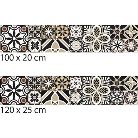 Crédence cuisine adhésive autocollante BROWNSHADE - 100 x 20 cm (1/4)