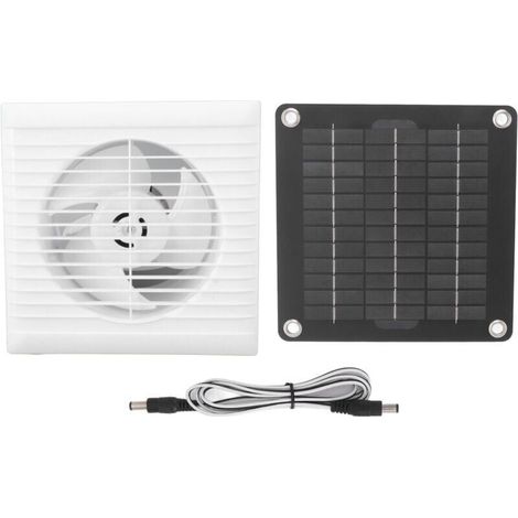Ventilateur d\'extraction solaire IP67 étanche 6 pouces sûr 10W 12V ventilateur de panneau solaire pour poulailler hangar maison pour animaux de compagnie
