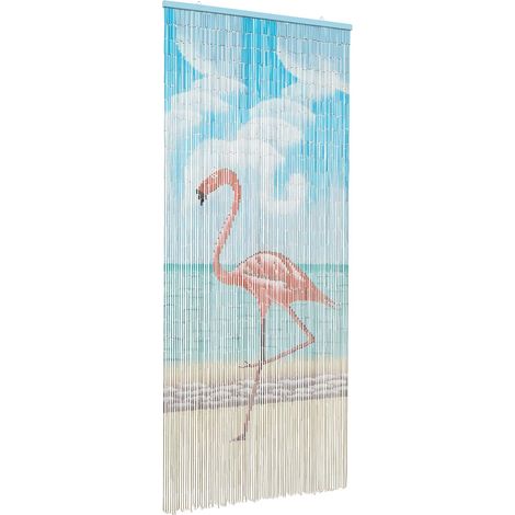 vidaXL  Insect Door Curtain  Multicolor 200 x 90 cm Bamboo