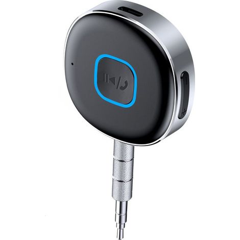 Récepteur Bluetooth pour voiture – Lecteur audio sans fil avec qualité audio sans perte, Plug and Play, Voiture, camion, SUV, Utilisation intérieure et extérieure, 4,3 x 4,5 x 1,2 cm (Noir) (1/5)