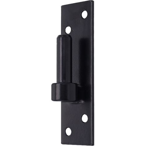 Store Menuiserie – Gond de volet battant sur platine – Acier noir – Diamètre 14mm – Hauteur 40mm – Fixation vis – Résistance à la corrosion (1/5)