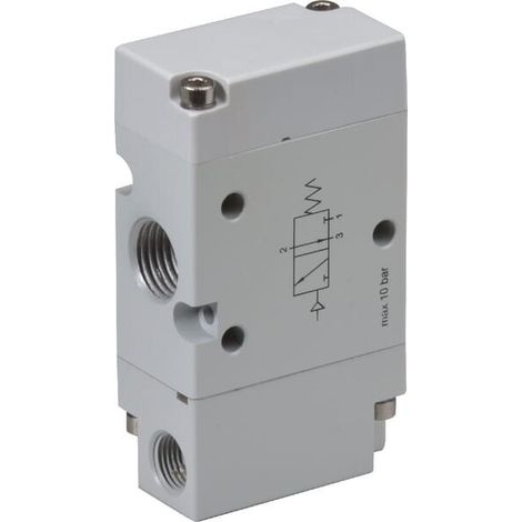 V谩lvula 3/2 pilotaje neum谩tico 1/4" UNIVERSAL PV32M14NC (1/2)