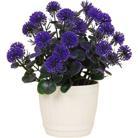 -1PCS FLEUR-PLANTE ARTIFICIELLE, Pièces pour la maison, plante en pot de fleurs artificielles -Fleurs de lilas, Violet (1/4)