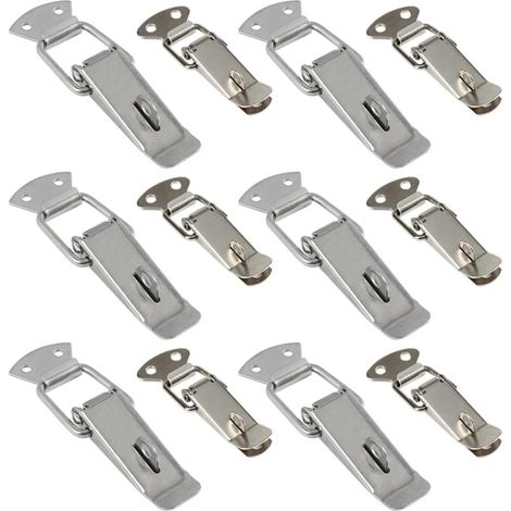 Lot de 12 loquets à ressort en fer Abaodam pour boîte outils (1/5)