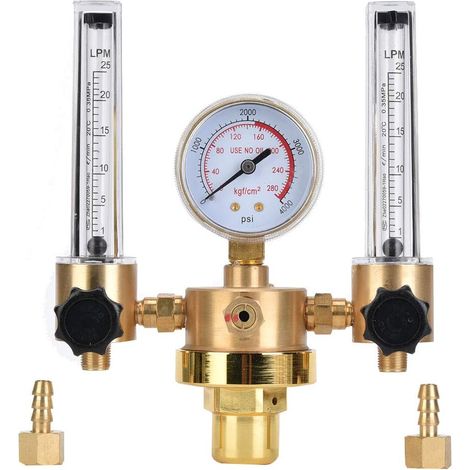 Régulateur de Gaz Argon WX-562 avec Double Jauge AR, Filetage Mâle G5/8 – Contrôle de Pression Réglable pour Le Soudage et l'utilisation Industrielle (WX-562-5/8 Dents externes) (1/5)