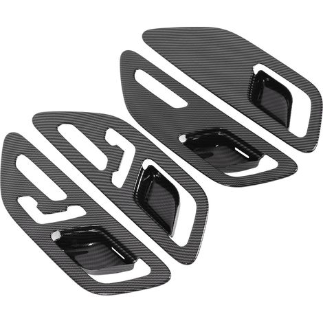 Ensemble de 4 pièces pour cadre de poignée de porte intérieure pour berline Mercedes-Benz Classe C 2022, pièces de rechange en ABS résistant à la chaleur, style fibre de carbone. (1/5)