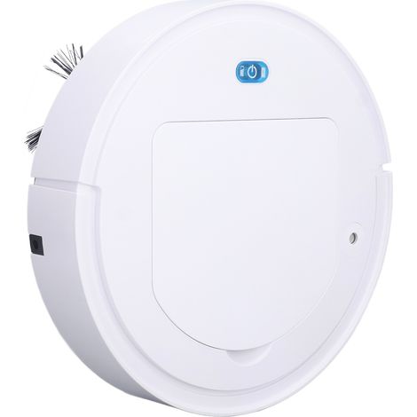 3-in-1-Saugroboter: Kehr-, Saug- und Wischfunktion mit Sprühfunktion. Intelligent, kompakt, USB-Ladefunktion (Akku integriert), weiß. (1/5)