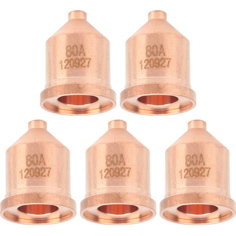 5 Pièces Buse Cuivre Rouge Plasma Torche de Coupe Consommables Soudage Équipement 120927 (1/5)