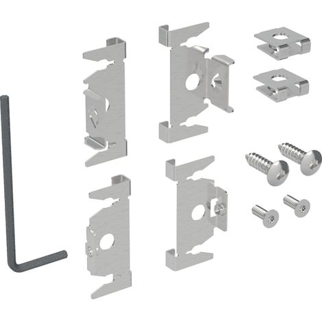 Geberit Matériel de fixation pour plaques de commande Sigma et Delta, 241877001
