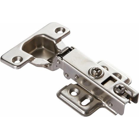 Charnières de porte d'armoire à ferment lente, 8 piezas, charnières de porte d'armoire de Cuisine en acier à 110 grados, petite plate à clipper à ferment lente 35mm