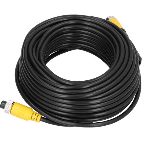 Câble Extension Vidéo 15m 4Pin Blindé Étanche pour Caméra Recul Camion Remorque Camping-car Moniteur (1/5)