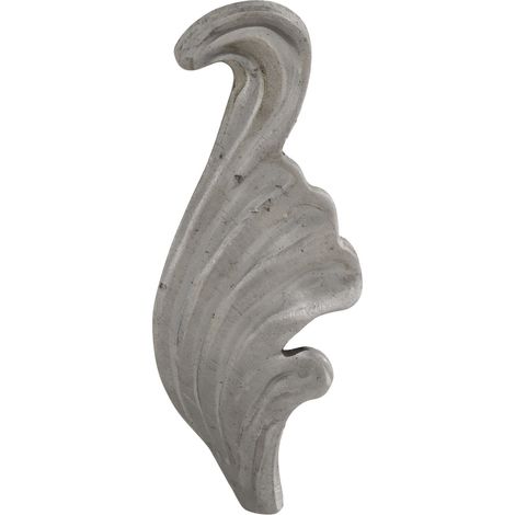 IAM DESIGN Geländerstab Spitze Blatt rechts 40x110x3mm - Stabspitze für Treppengeländer, Schmiedeeisen