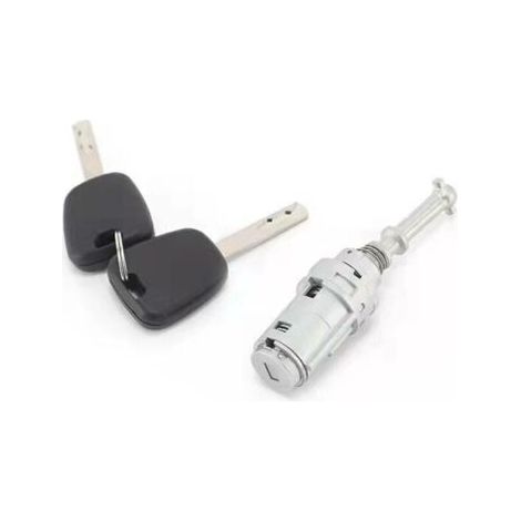 Türschloss-Set + Zylinder für die linke Vordertür von Citroën C2, C3 und C3 Pluriel + 2 Schlüssel