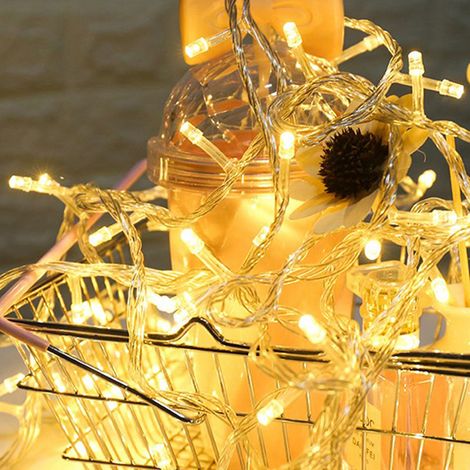 Luces De Cadena Para Árbol - 5 M - 50 Led - Cable De Cobre - Alimentación Usb - Para Decoración Navideña Y Exterior (1/5)