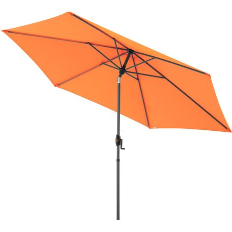 Doppler myZone Mittelmastschirm Auto-Tilt rund 305 cm Sonnenschirm 6 Farben 429465 816 Orange (1/2)