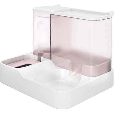 Gamelles mignonnes pour chiens et chats, distributeur automatique 2 en 1 avec fontaine à eau (1/5)