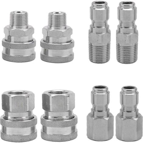 Kit de raccord rapide mâle et femelle NPT 38 pouces en acier inoxydable (38 mm mâle et femelle) FDQ (1/5)
