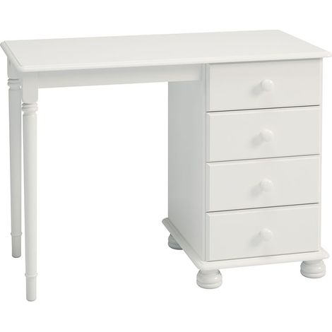 Richard Bureau 4 tiroirs, blanc. (1/3)