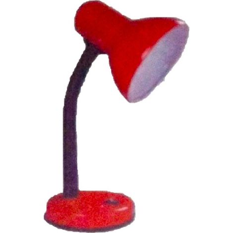 Flexo de Escritorio Rojo E27 25w