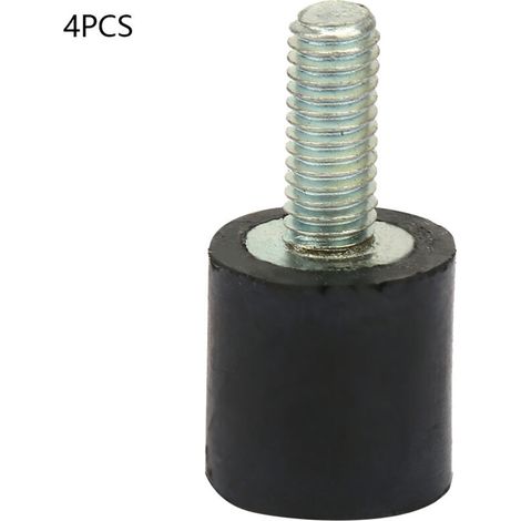 Lot de 4 Silentblocs Antivibrations M3 M5 M6 pour Voiture, Supports Moteur Silencieux (1/4)