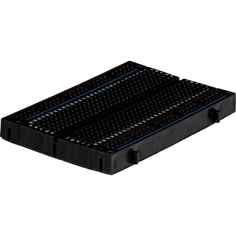 Joy-it RB-Breadboard3-B Steckplatine selbstklebend Schwarz Polzahl Gesamt 400 (L x B x H) 84 x 54 x (1/2)