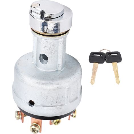 Interruttore di accensione con chiave di arresto, ricambio per la posizione di avviamento per Komatsu PC200-8 PC210-10 PC360LC-11 HB215LC-3. (1/4)