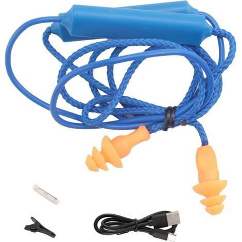 Protection Auditive Bluetooth Anti Bruit Pour Travail Chantier Et Lieux Bruyants Bleu (1/4)