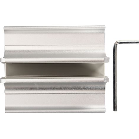 3-in-1-Vertikal-Laptopständer aus Aluminiumlegierung, verstellbar und platzsparend, für Laptops bis 17,3 Zoll, silberfarben