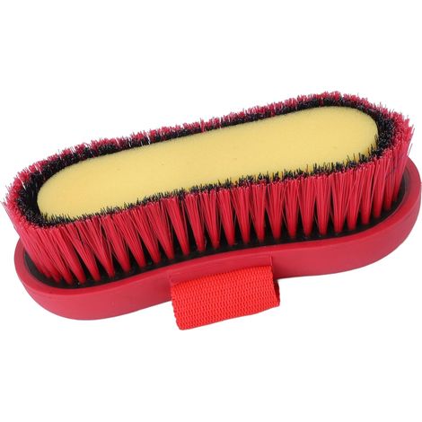 Brosse de toilettage pour chevaux, éponge antidérapante à poils doux pour le nettoyage du corps du cheval, lavage et bain (1/5)