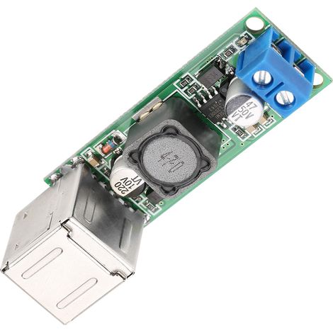 Convertisseur abaisseur de tension DC-DC 6-35V vers 5V 3A avec double port USB pour alimentation (1/5)