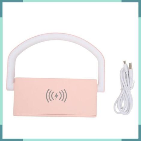 réveil numérique Réveil de charge sans fil, réglage à deux niveaux, veilleuse numérique multifonction, papeterie stylo Rose (1/5)