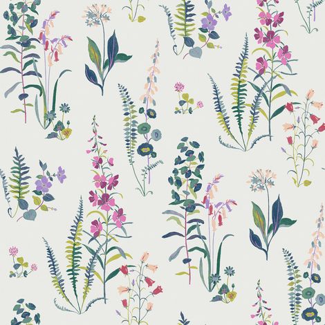 Laura Ashley Meadowvale Sprigs Violet Vliestapete 10mx52cm (1/4)