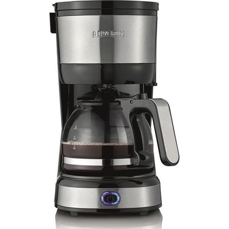 Cafetera de 4-6 tazas negra inoxidable 750w 0,46l - Severin