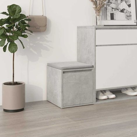 Tiroir boîte-Coffre de rangement-Stockage Rangement Gris béton 40,5x40x40 cm Bois d'ingénierie 655261 (1/5)