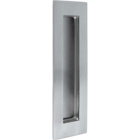 Poignée d'embrayage spéciale portes coulissantes Mod.13 Dimensions : 180 x 60 mm Haute résistance Acier inoxydable 18/8 Finition argent mat (1/4)
