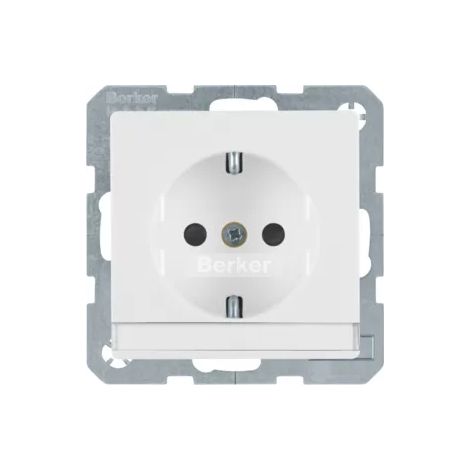 Berker SCHUKO-STECKD. M. BESCHR.FELD / BERKER 47496089 PW Q.1 47496089 (1/2)