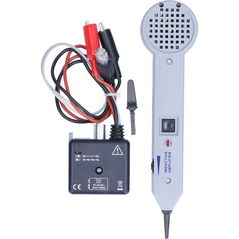 Kit localisateur de tonalité et tracer de câble réseau avec générateur audio 200EP 77hp2, coffret 2 pièces, boîtier ABS, gain 30dB, impédance 100M Ohm (1/5)