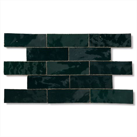 Carrelage Zellige Marocain Bleu Océan 5x15 cm (vendu par 0,5 m²) - RO'MA NATURE