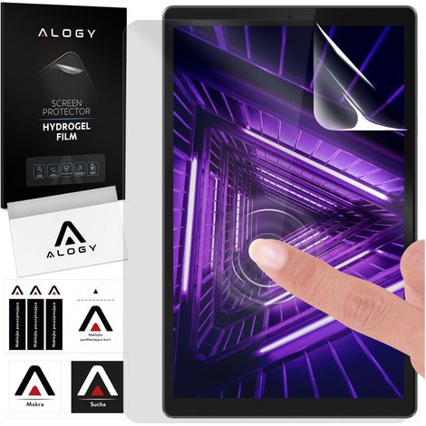 Protector de pantalla de hidrogel Alogy para Lenovo Tab M10 de 2.ª generación de 10,1” TB-X306X TB-X306F (1/4)