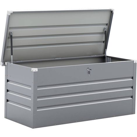Gartentruhe aus Metall Store - 580L - Silber (1/2)